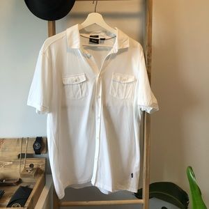 SALE HUGO BOSS Men’s White Short Sleeve Shirt XL